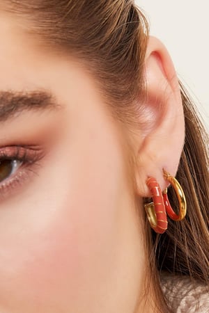 Stainless steel earrings Green h5 Picture3